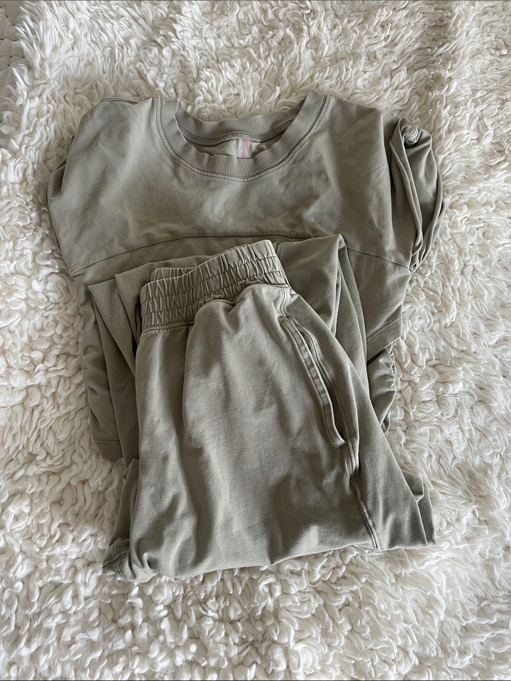 FP Movement by Free People Olive Green Sweatpants Set